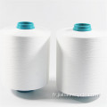 Fils teints en tissu tricoté en polyester recyclé